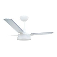 Ventilador de Teto Tron Citrino Led 3 Pás Branco / Transparente
