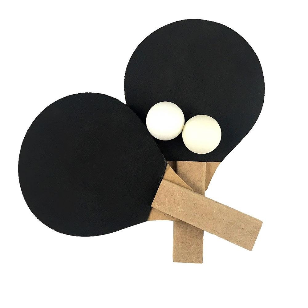 Kit Ping Pong 2 Raquetes 2 Bolinhas Ahead Sports Colombo