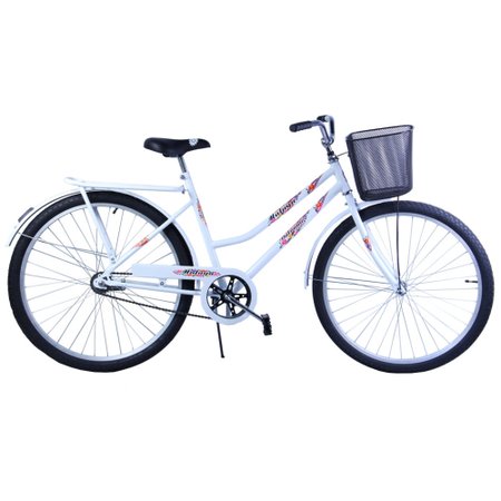 Bicicleta Aro 26 Feminina Freio No Pe Cp Malaga Branca Colombo