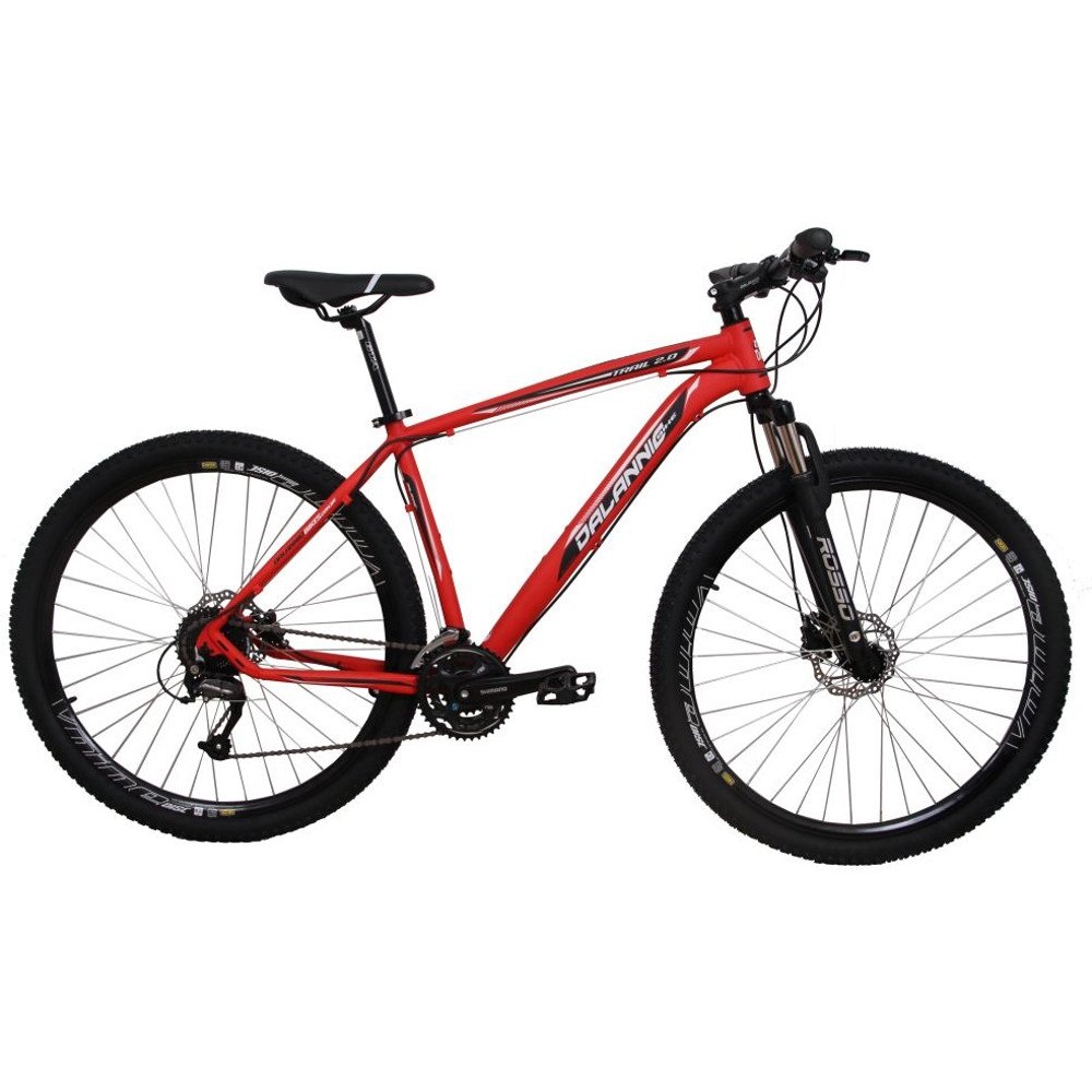 Bicicleta Aro 29 Aluminio 27v Freio Hidraulico Trail Vermelha