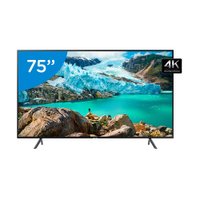 Smart TV 4K LED 75 Polegadas Samsung UN75RU7100 Wi-Fi HDR Conversor Digital 3 HDMI 2 USB