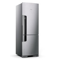 Geladeira Consul Frost Free Duplex 397L 2 Portas Evox Com Freezer Embaixo 220V