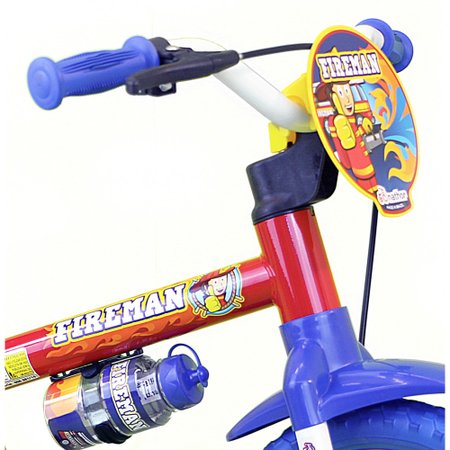 Bicicleta Infantil Aro 12 Fireman - Nathor Azul/Vermelha