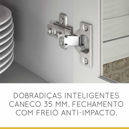 Armario De Cozinha 3 Portas Nesher Americana 120 Cm Nesher Colombo