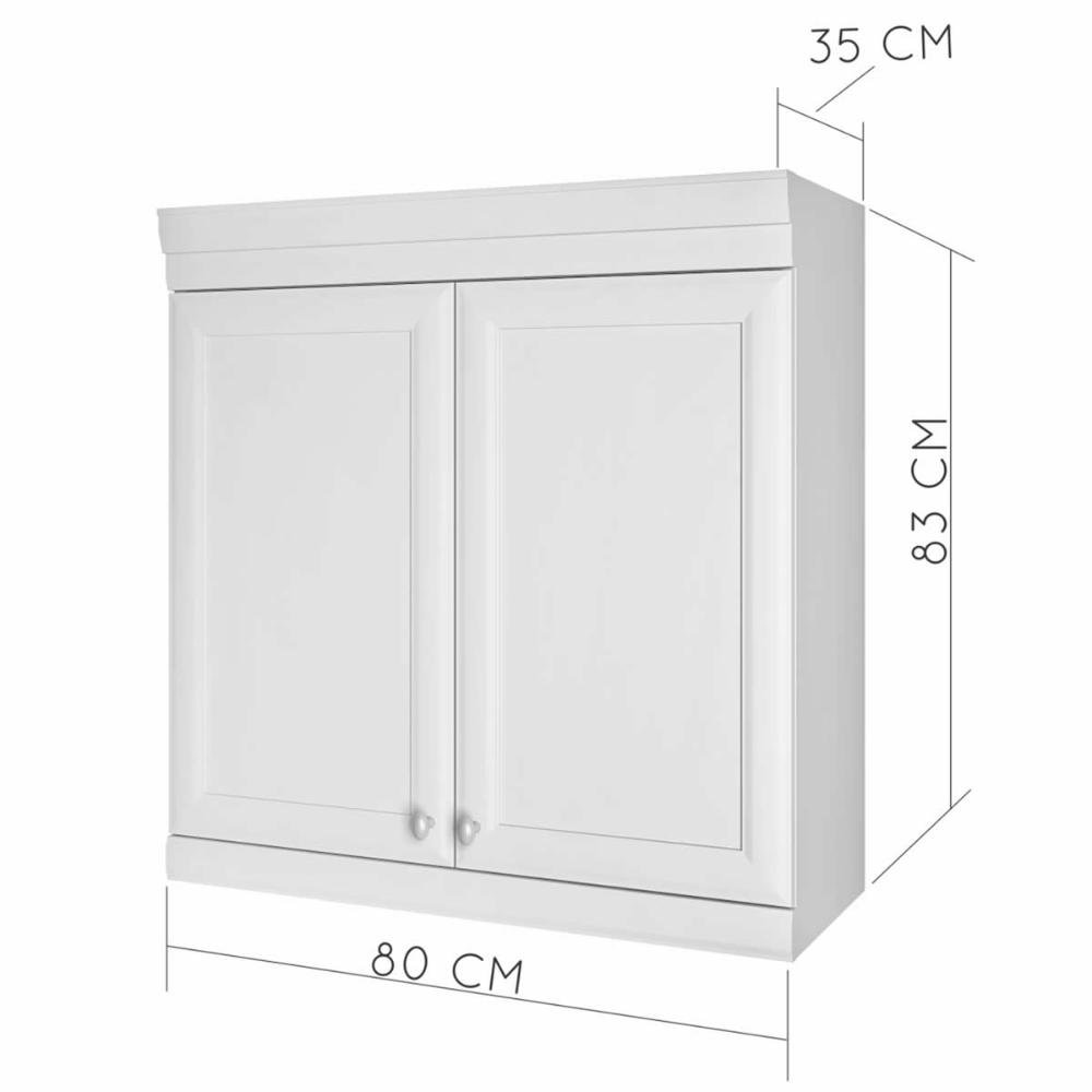 Armario De Cozinha 2 Portas Nesher Americana 80 Cm Nesher Colombo