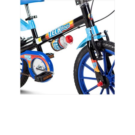 Bicicleta Infantil Aro 16 Tech Boys - Nathor Azul/Preta