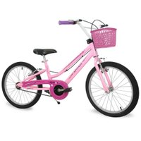 Bicicleta Infantil Aro 20 Bella Com Pezinho - Nathor Rosa