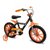 Bicicleta Infantil First Pro Masculina Aro 14 Alumínio - Nathor Laranja/Preta