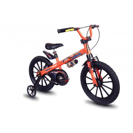 Bicicleta Infantil Aro 16 Laranja/Preta Extreme - Nathor Laranja/Preta