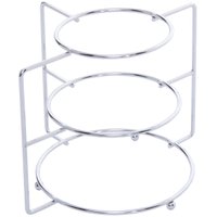 Organizador Suporte De Pratos Cromado Divisor 3 Níveis Rack