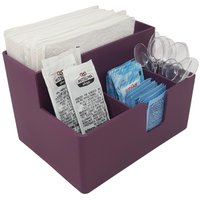 Kit 15 Portas Sachês Guardanapos Açúcar Organizador Multiuso Bancada Purple