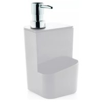 Dispenser Para Detergente Esponja 650ml Sabão Líquido Branco