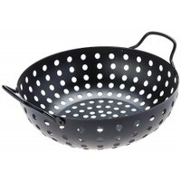 Panela Wok para Grelhar em Churrasqueira PRANA Preta