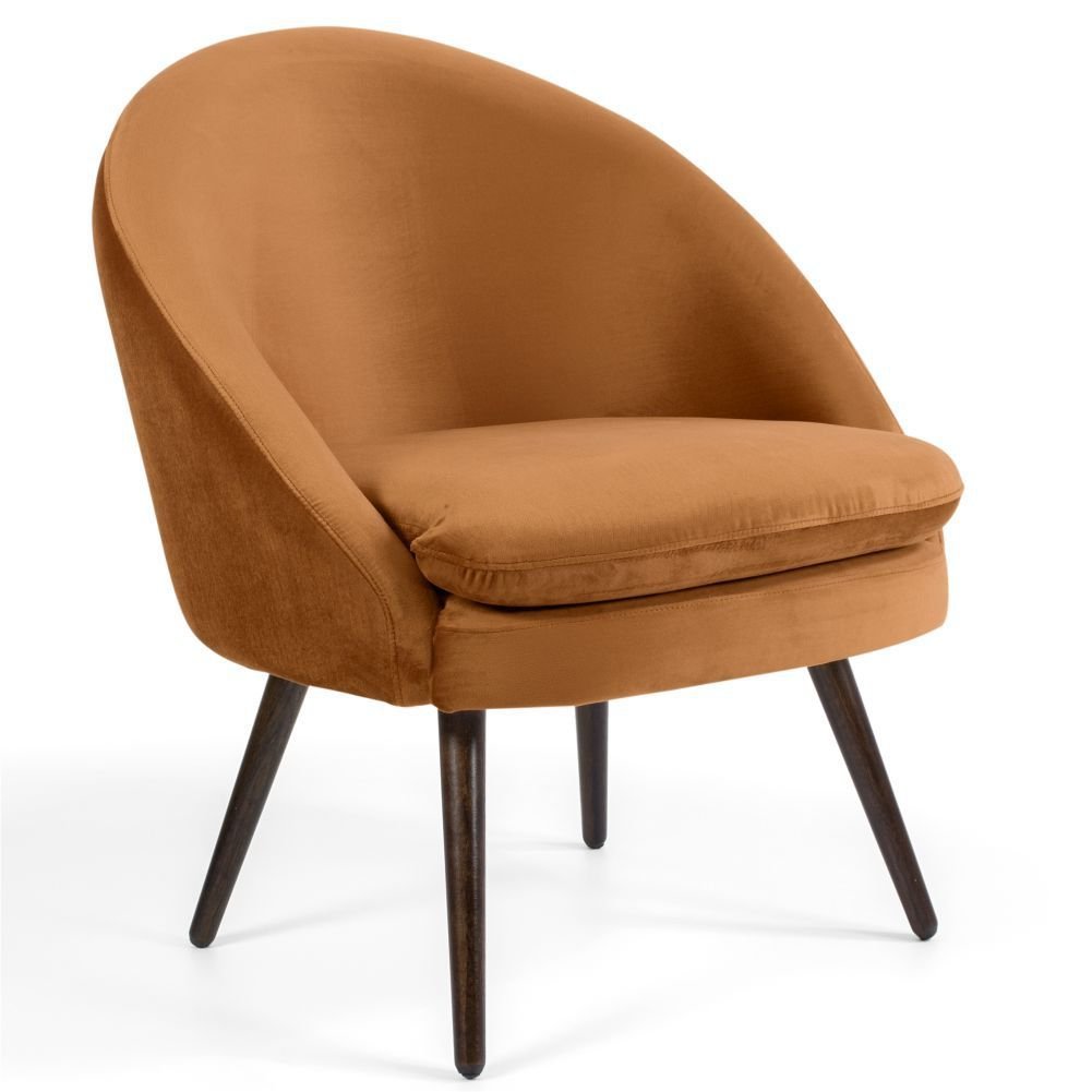 Poltrona Decorativa Sala De Estar Rebeca Veludo Gran Belo Colombo