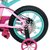 Bicicleta Infantil First Pro Feminina Aro 14 Alumínio - Nathor Rosa/Verde