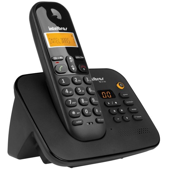 Telefone Intelbras Sem Fio Digital com Secretaria Eletrônica - TS3130