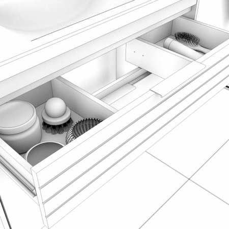 Gabinete De Banheiro 100 Mdf Azaleia 79 Cm Porta Vidro Branco Mgm Colombo
