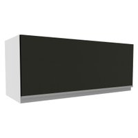 Armário de Cozinha Aéreo 80 cm 1 Porta Rustic/Preto Glamy Madesa