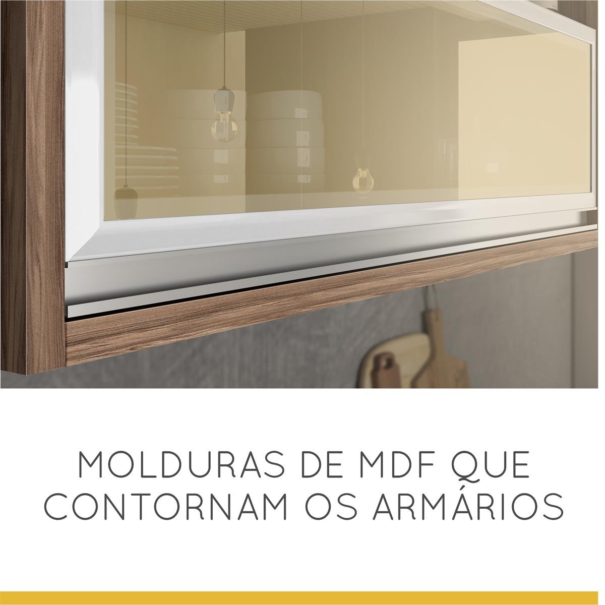 Cozinha Compacta Nesher Baronesa 3 Branco Nesher Colombo