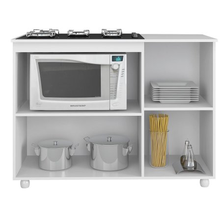 Armario De Cozinha Para Cooktop 5 Bocas Branco Premium Multimoveis Colombo