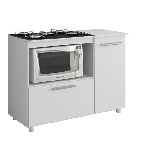 Armario De Cozinha Para Cooktop 5 Bocas Branco Premium Multimoveis Colombo