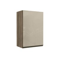 Armário Aéreo Cozinha G763 De 600mm Com 1 Porta Com Vidro Nogal - Kappesberg