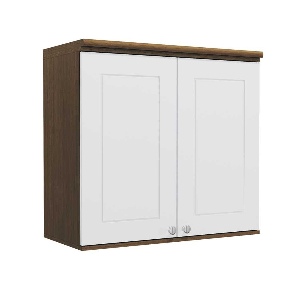 Armario Aereo Cozinha 2 Portas 8mm G624 Jacaranda Branco Kappesberg Colombo
