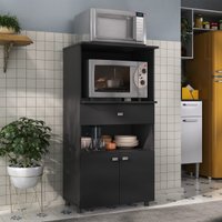 Balcão Multimóveis Multiuso Forno e Microondas Branco REF. 4060G 2 Portas e 1 Gaveta - Multimóveis