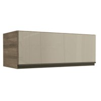 Armário Aéreo Cozinha G770 Basc De 800mm Com 1 Pta E Vidro Nogal - Kappesberg