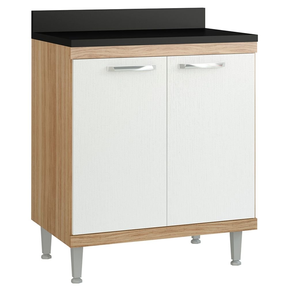 Armario De Cozinha Para Cooktop 2 Portas 2541 852tp Argila Branco Multimoveis Branco Colombo