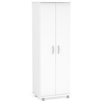 Armário Multiuso 2 Portas 9 Prateleiras Alto Limeira Branco Bp - Politorno