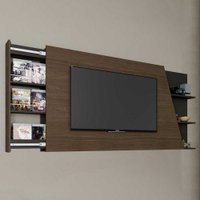 Painel Para Tv Até 65 Polegadas Po422 Jacarandá/preto Fosco - Kappesberg