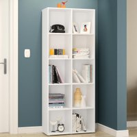 Estante Para Livros Caracol 10 Nichos 2480 Branco Bp - Politorno
