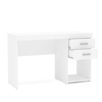 Mesa Para Computador Malta 2 Gavetas Branco Bp - Politorno
