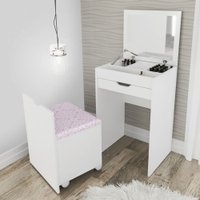 Penteadeira Compacta Branco/tec.408 Pe2007 - Tecno Mobili