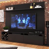 Estante Para Tv Até 50" 2 Portas 2023 Ptx Preto - Quiditá Móveis