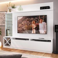 Estante Para Tv Até 60" 3 Portas 2020 Bac Branco - Quiditá Móveis