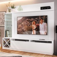 Estante Para Tv Até 50" 2 Portas 2021 Bac Branco - Quiditá Móveis