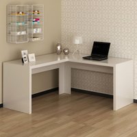 Mesa Para Escritório Angular Em Mdp Tecnomobili Branco