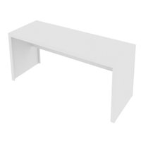Mesa Para Escritório Reta Em Mdp Tecnomobili Branco