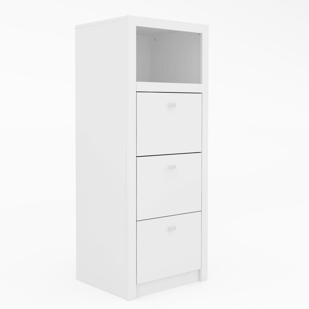Armario Para Escritorio 3 Gavetas Me4118 Branco Tecno Mobili Colombo