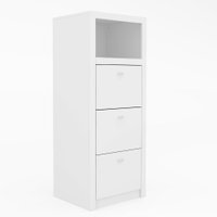 Armário Para Escritório 3 Gavetas Me4118 Branco - Tecno Mobili