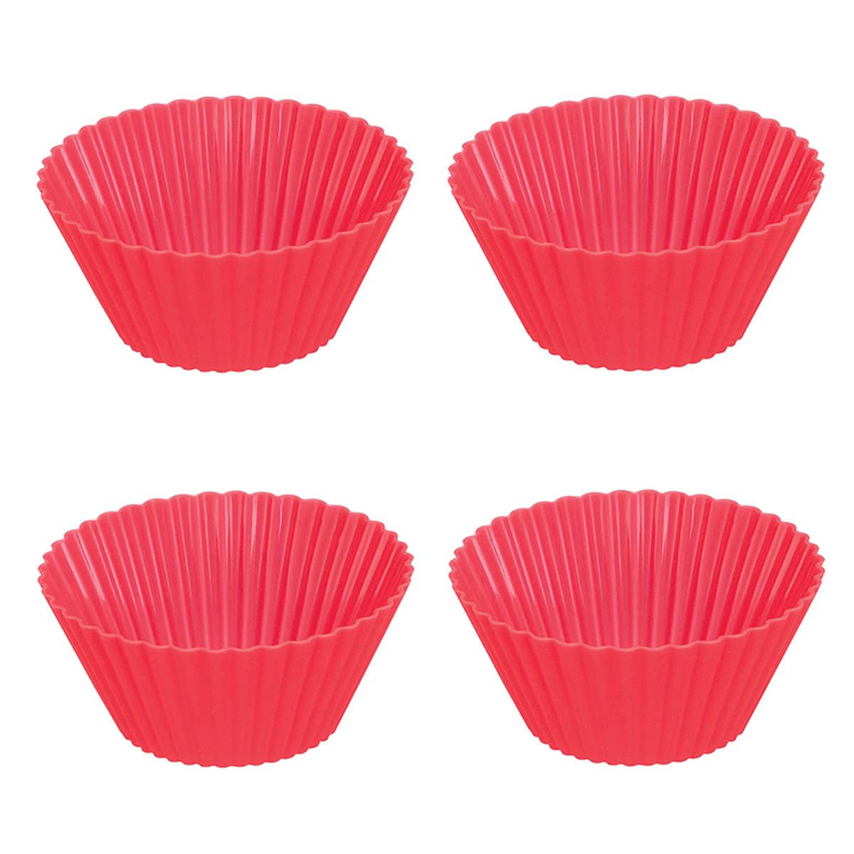 Forma De Silicone Forno Bolo Cupcake Pudim Doces 4 Unidades