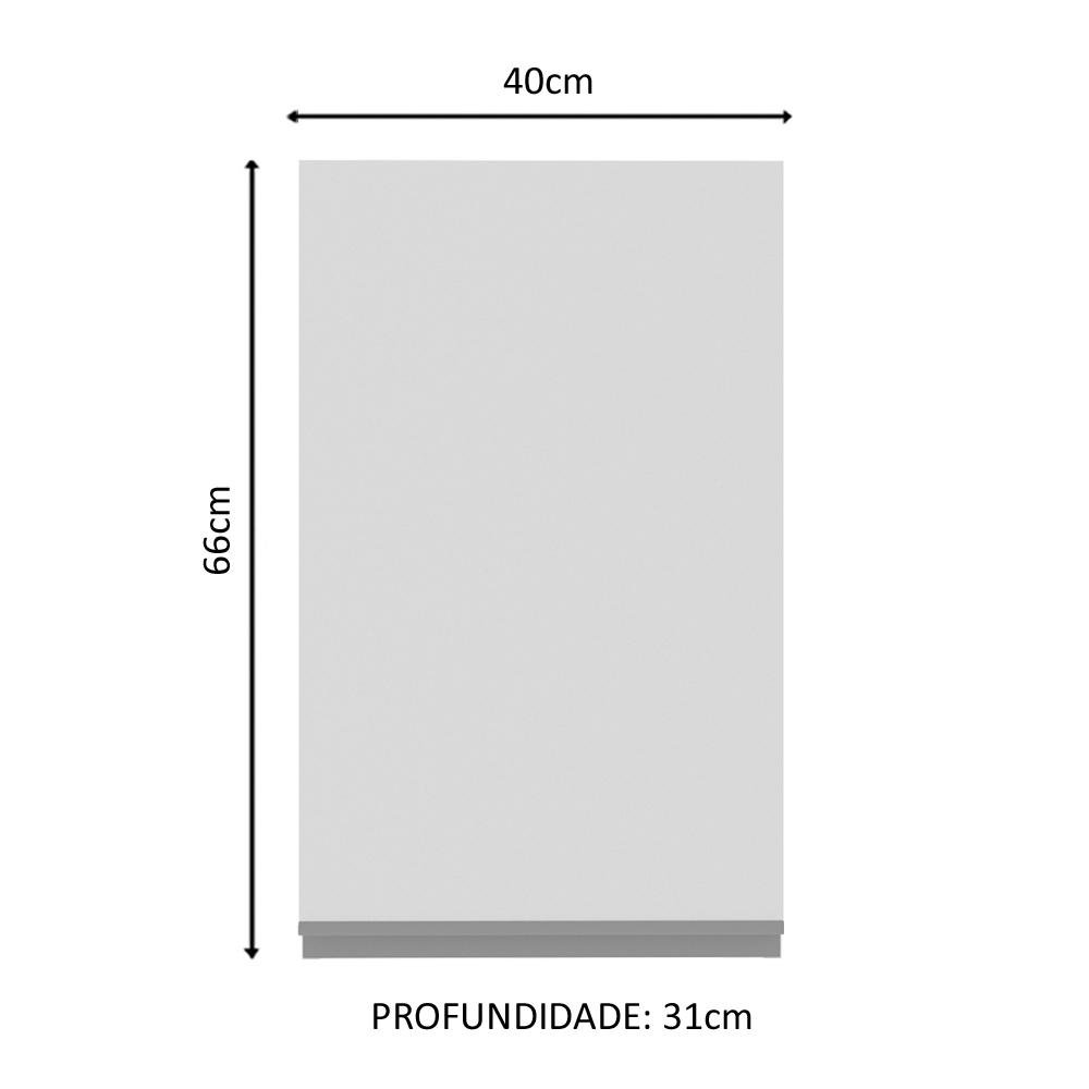 Armario Aereo Madesa Acordes Glamy 100 Mdf 40 Cm 1 Porta Colombo
