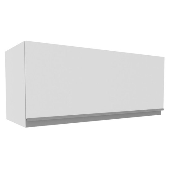 Armário De Cozinha Aéreo 100% MDF 80 cm Porta Branco Brilho Acordes Madesa
