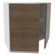 Armário De Cozinha Aéreo 100% MDF 80 cm 2 Portas Branco/Rustic Acordes Madesa