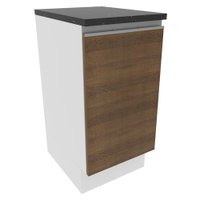 Balcão Armário de Cozinha 100% Mdf 40 cm 1 Porta Porta Branco Brilho Acordes Madesa