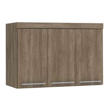 Armario Aereo Para Quarto 100 Mdf 3 Portas Dormitorio M Smart Nogal Kappesberg Colombo
