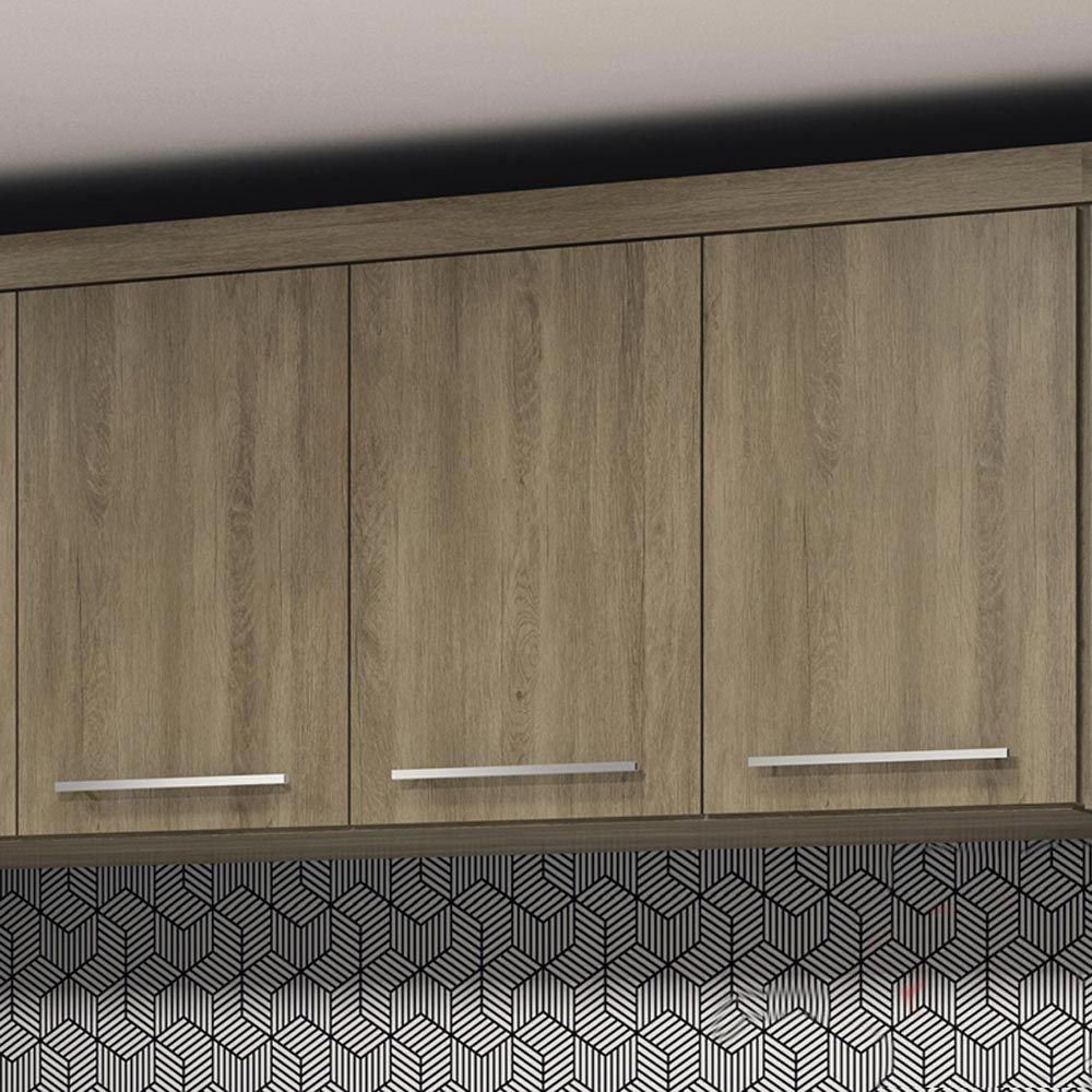 Armario Aereo Para Quarto 100 Mdf 3 Portas Dormitorio M Smart Nogal Kappesberg Colombo