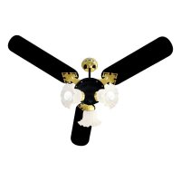 Ventilador de Teto Venti-Delta New Zeta com 3 Pás Preto